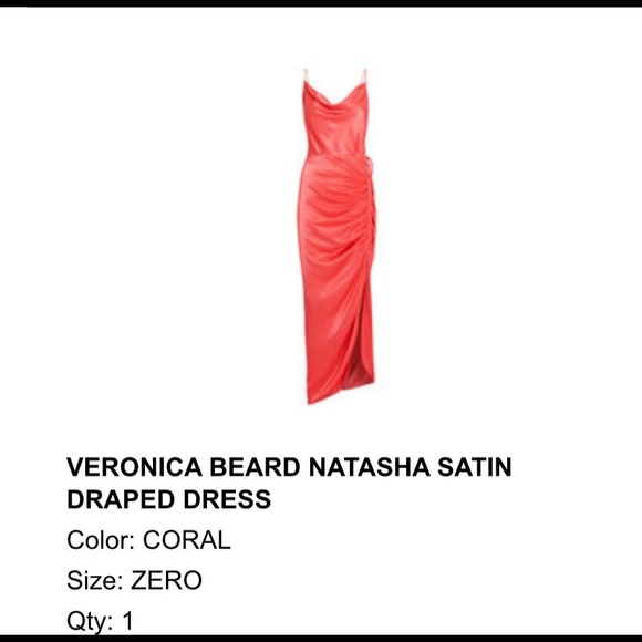 Veronica Beard natasha satin draped dress